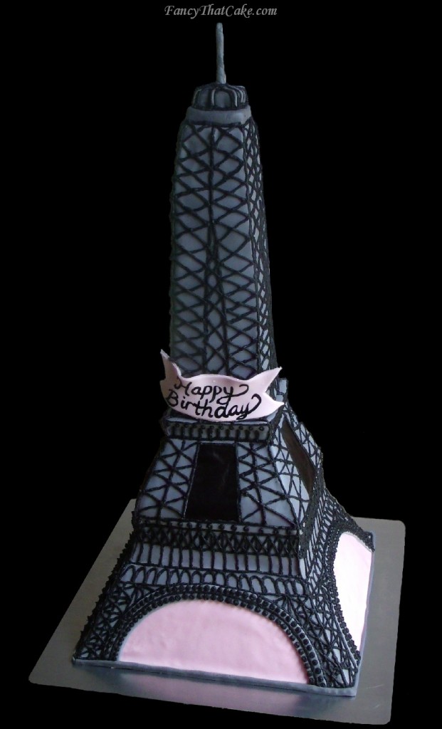 GEDSC DIGITAL CAMERA 3D Eiffel Tower Birthday Cake 00003