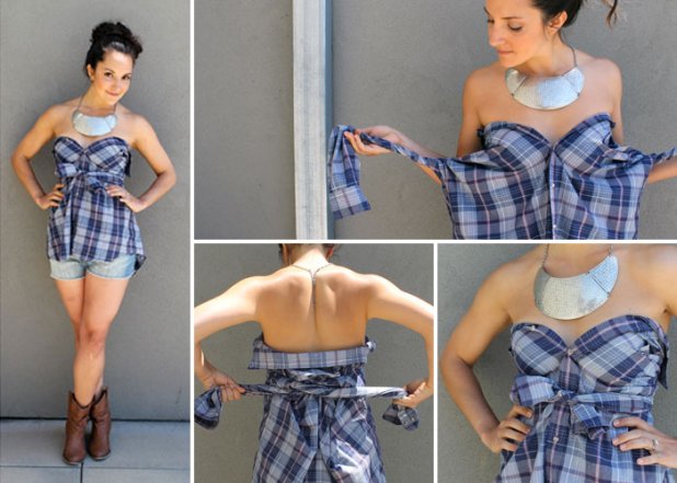 Cum transformi o camasa intr-o... rochie!? 5 rochie camasa