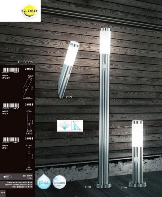 Corpuri de iluminat cu senzori de miscare 2 corpuri iluminat cu senzori exterior