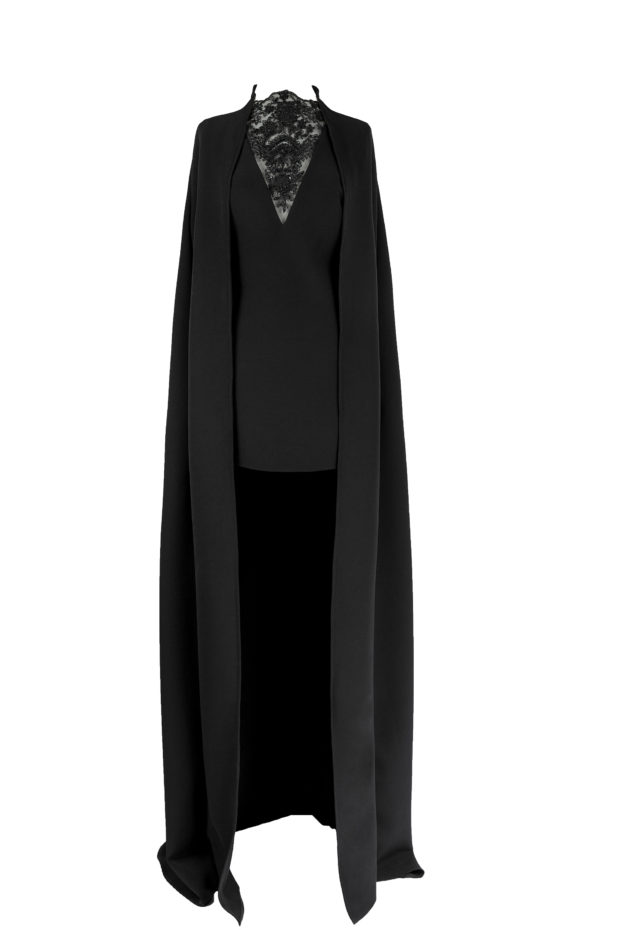 AKASHA ASAI: rochii demi-couture cu aer regal 10 AKASHA ASAI Diana rochie si capa