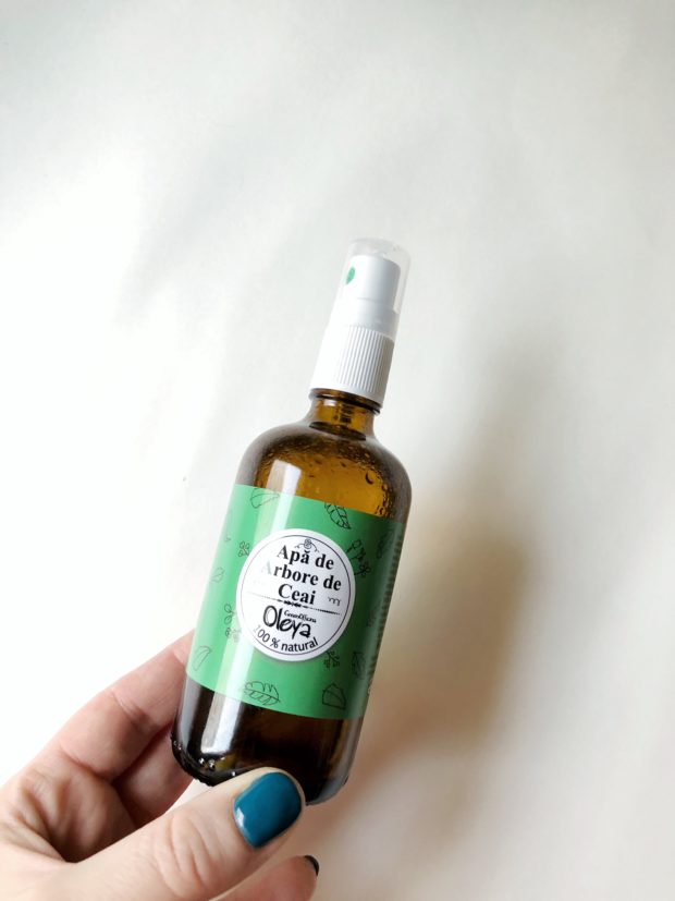 Ritual de ingrijire a tenului gras, acneic, cu produse ieftine 7 toner apa de arbore de ceai.