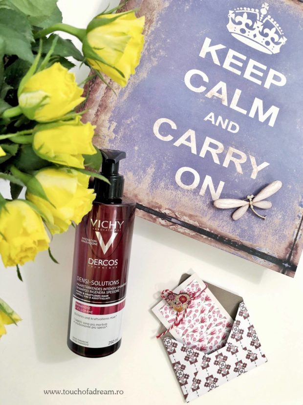 Eficacitatea noului sampon Vichy Dercos DENSI cu efect de densificare. 3 sampon vichy densi