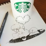 Inspiratie Starbucks 3 starbucks cup drawings tomoko shintani 101