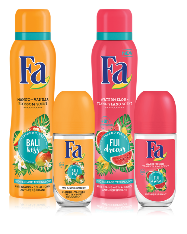 FA ISLAND VIBES te trimite in vacanta cu noua gama cu produse fructate si arome exotice de vara 7 4x Fa IslandVibes 150 50 012018 1