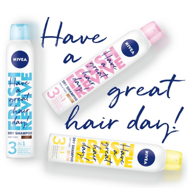 Noile sampoane uscate nuantatoarea NIVEA Fresh Revive 3 NIVEA Fresh Revive