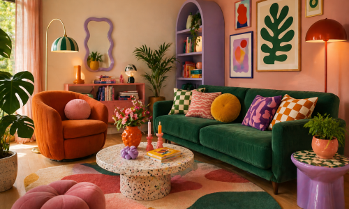 Ce este Dopamine Decor și de ce toată lumea își schimbă casa în 2026